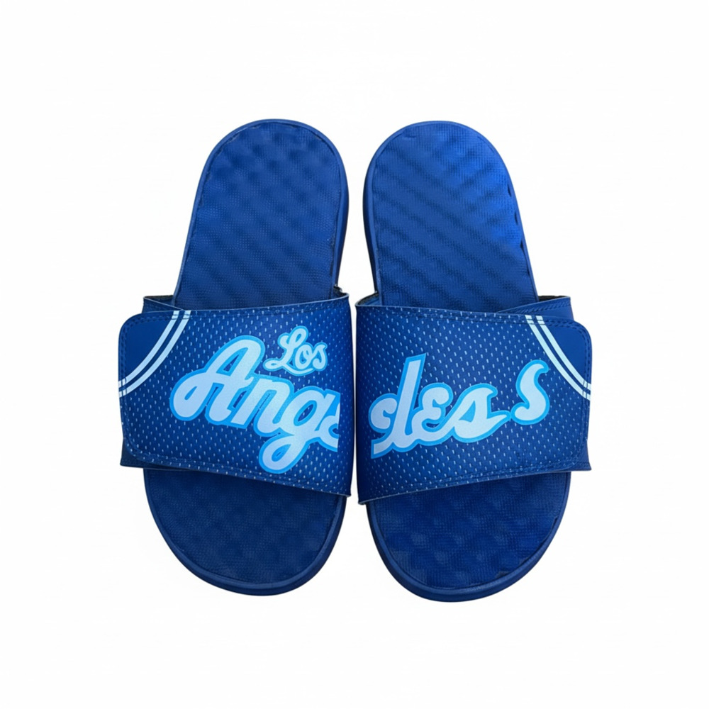 ISlide Los Angeles Dodgers Size 8 Royal Blue Slide Sandals